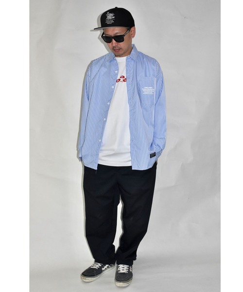 DOUBLE STEAL(ダブルスティール)の「Marble LOGO 長袖Tシャツ(Tシャツ/カットソー・メンズ・ホワイト/ブラック・LARGE/X-LARGE/MEDIUM/XX-LARGE)」の4枚目の写真