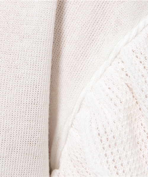 Ray BEAMS（レイビームス）の「Ray BEAMS / フリル チュールスリーブ クルーネック（ニット/セーター・レディース・ホワイト/サックスブルー/ネイビー・ONE SIZE）」の10枚目の写真