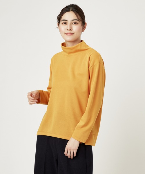 Go to by mizuno（ゴートゥーバイミズノ）の「ブレスサーモライトインナーオフタートルシャツ（Tシャツ/カットソー・レディース・イエロー系その他/チャコールグレー/ホワイト・M/L/S）」の3枚目の写真