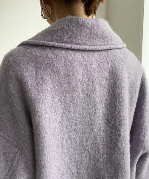 DouDou(ドゥドゥ)の「シャギーコート(その他アウター・レディース・バイオレット/オレンジ/オフホワイト・FREE)」の15枚目の写真