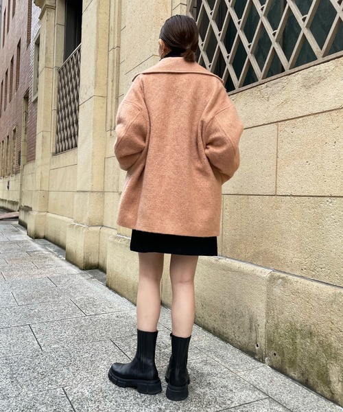 DouDou(ドゥドゥ)の「シャギーコート(その他アウター・レディース・バイオレット/オレンジ/オフホワイト・FREE)」の18枚目の写真