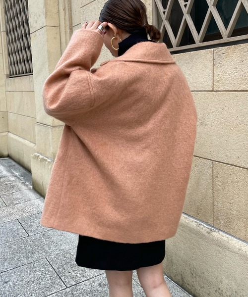 DouDou(ドゥドゥ)の「シャギーコート(その他アウター・レディース・バイオレット/オレンジ/オフホワイト・FREE)」の10枚目の写真