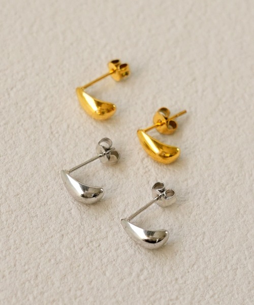 IAMUSE(アイアミューズ)の「金属アレルギー対応 ミニドロップモチーフピアス S0822【IAMUSE】(ピアス(両耳用)・レディース・シルバー/ゴールド・FREE)」の11枚目の写真