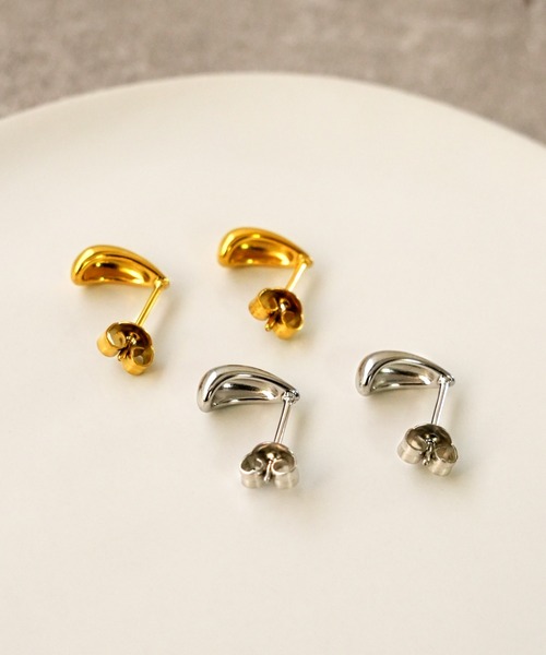 IAMUSE(アイアミューズ)の「金属アレルギー対応 ミニドロップモチーフピアス S0822【IAMUSE】(ピアス(両耳用)・レディース・シルバー/ゴールド・FREE)」の14枚目の写真