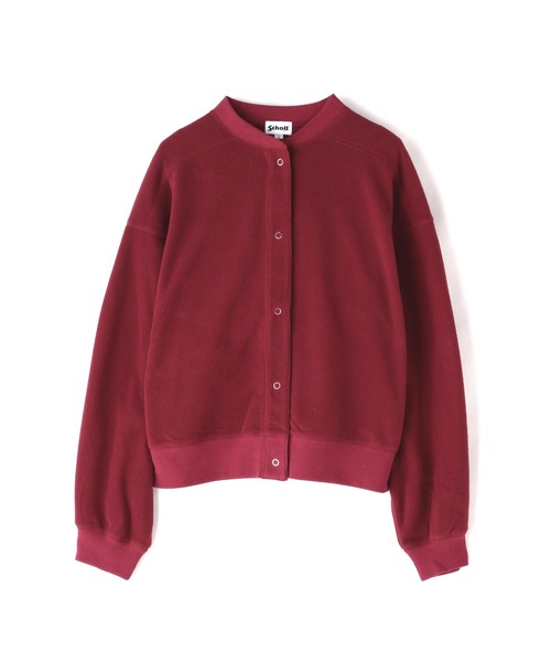 schott(ショット)の「【直営店限定】Schott/ショット/WOMEN'S SHORT FREEZE JACKET/レディース ショートフリースジャケット(その他アウター・レディース・アイボリー/ブラック/エンジ・F)」の1枚目の写真