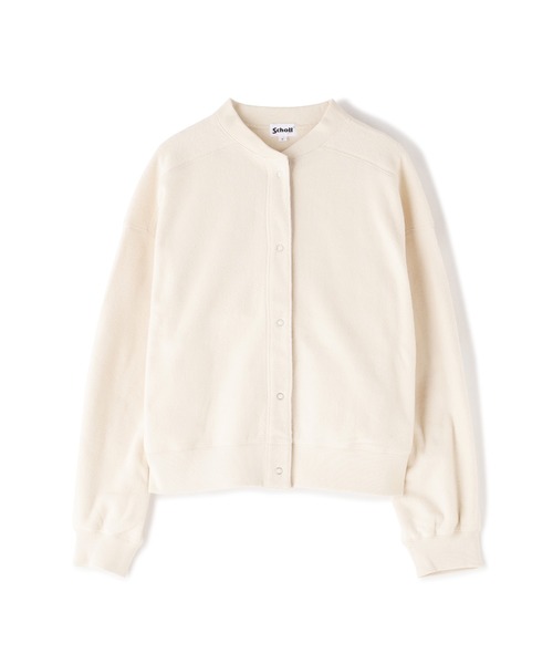 schott(ショット)の「【直営店限定】Schott/ショット/WOMEN'S SHORT FREEZE JACKET/レディース ショートフリースジャケット(その他アウター・レディース・アイボリー/ブラック/エンジ・F)」の2枚目の写真