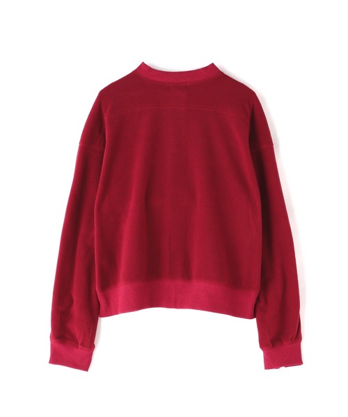 schott(ショット)の「【直営店限定】Schott/ショット/WOMEN'S SHORT FREEZE JACKET/レディース ショートフリースジャケット(その他アウター・レディース・アイボリー/ブラック/エンジ・F)」の8枚目の写真
