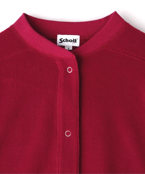 schott(ショット)の「【直営店限定】Schott/ショット/WOMEN'S SHORT FREEZE JACKET/レディース ショートフリースジャケット(その他アウター・レディース・アイボリー/ブラック/エンジ・F)」の11枚目の写真