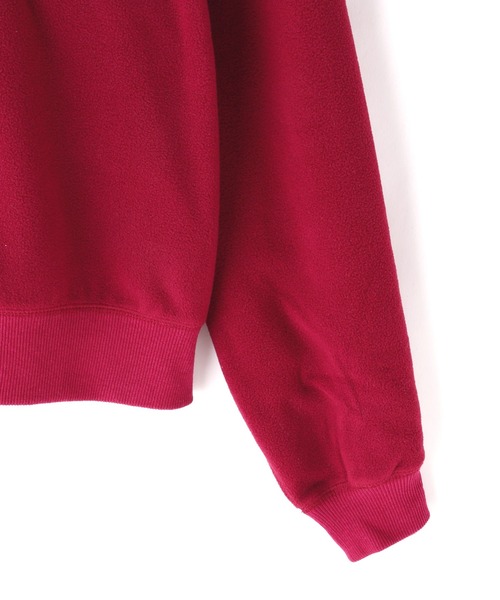 schott(ショット)の「【直営店限定】Schott/ショット/WOMEN'S SHORT FREEZE JACKET/レディース ショートフリースジャケット(その他アウター・レディース・アイボリー/ブラック/エンジ・F)」の13枚目の写真