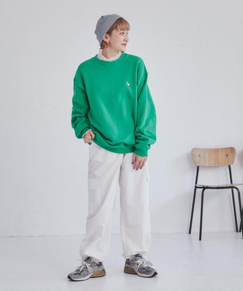 coen(コーエン)の「ワンポイント刺繍ウィンターベア裏起毛クルーネックスウェット(WEB限定カラー)(スウェット・メンズ・ケリー/ブラック/ホワイト/モカ/ライトグレー/ネイビー・M/L/XL/S)」の12枚目の写真