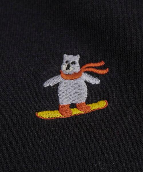 coen(コーエン)の「ワンポイント刺繍ウィンターベア裏起毛クルーネックスウェット(WEB限定カラー)(スウェット・メンズ・ケリー/ブラック/ホワイト/モカ/ライトグレー/ネイビー・M/L/XL/S)」の21枚目の写真