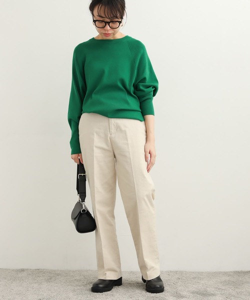 URBAN RESEARCH DOORS（アーバンリサーチドアーズ）の「コーデュロイストレートトラウザー（その他パンツ・レディース・ブラウン/アイボリー/ベージュ・MEDIUM/SMALL）」の11枚目の写真