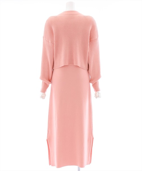 clear(クリア)の「レイヤードニットワンピース(ワンピース・レディース・ピンク/アイボリー/ラベンダー・F)」の20枚目の写真