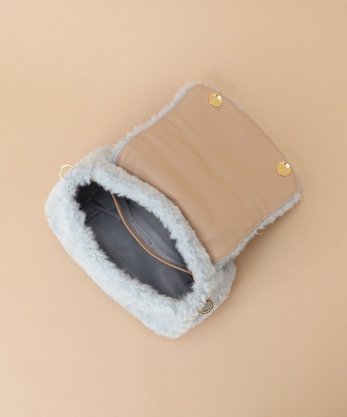 Samantha Thavasa(サマンサタバサ)の「ソフトファー ハンドバッグ(ハンドバッグ・レディース・その他1/グレイッシュベージュ/イエロー/ブラウン/ライトブルー・FREE)」の13枚目の写真