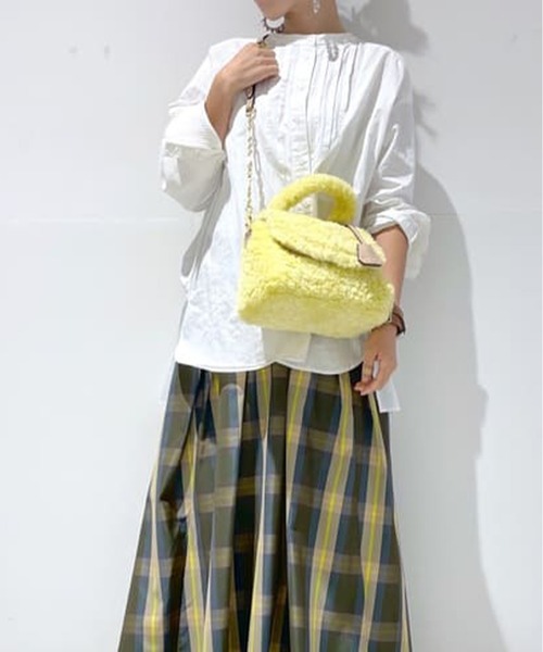 Samantha Thavasa(サマンサタバサ)の「ソフトファー ハンドバッグ(ハンドバッグ・レディース・その他1/グレイッシュベージュ/イエロー/ブラウン/ライトブルー・FREE)」の16枚目の写真