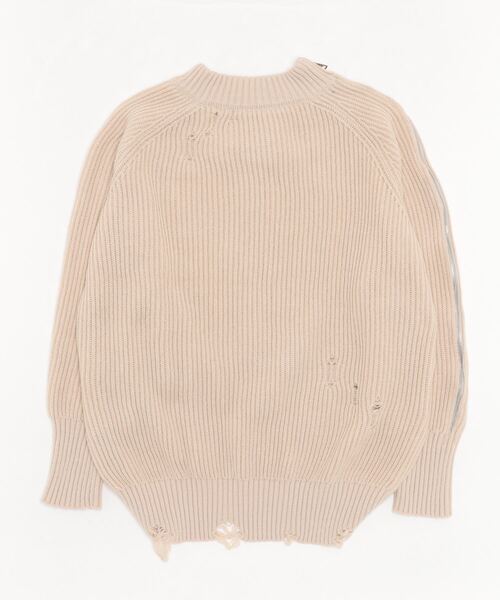 R/X（ロックス）の「チェーンバッチ付きダメージルーズニット（ニット/セーター・レディース・アイボリー/ブラック・FREE）」の22枚目の写真