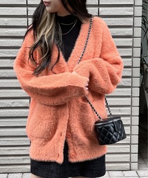 one way | ポケット付きショートシャギーカーディガン(カーディガン/ボレロ)