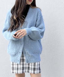 one way | ポケット付きショートシャギーカーディガン(カーディガン/ボレロ)