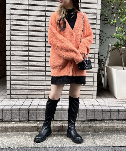 one way（ワンウェイ）の「ポケット付きショートシャギーカーディガン（カーディガン/ボレロ・レディース・ライトブルー/オレンジ/ホワイト/ライトグリーン・FREE）」の17枚目の写真