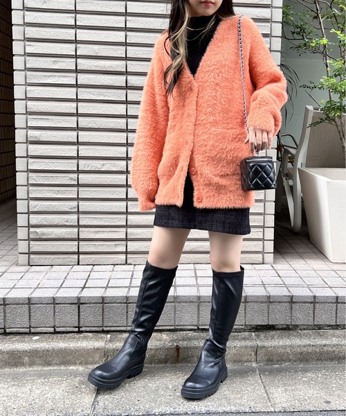 one way（ワンウェイ）の「ポケット付きショートシャギーカーディガン（カーディガン/ボレロ・レディース・ライトブルー/オレンジ/ホワイト/ライトグリーン・FREE）」の18枚目の写真