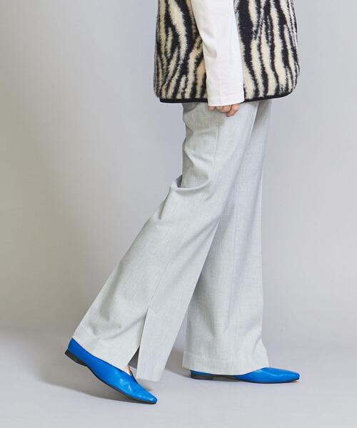 BEAUTY&YOUTH UNITED ARROWS（ビューティーアンドユースユナイテッドアローズ）の「ツイル フレア パンツ -ウォッシャブル-（その他パンツ・レディース・ブラック/グレー/ホワイト・S/M）」の3枚目の写真