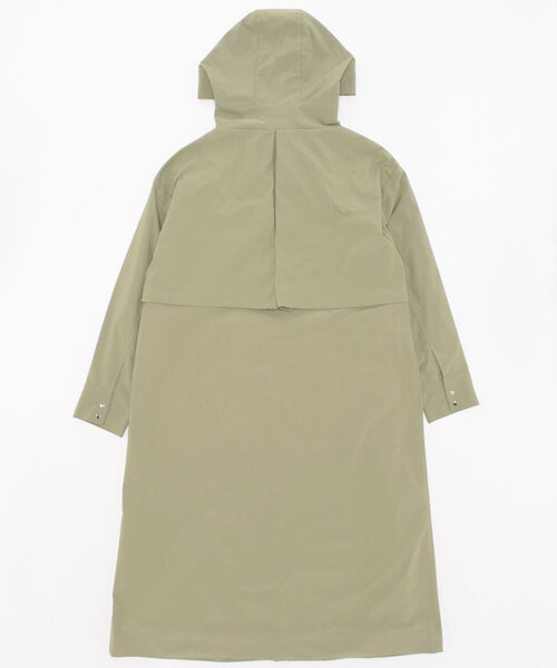 ottilie（オティーリエ）の「【 ottilie / オティーリエ 】 トレンチ風マウンテンロングフーディーコート（トレンチコート・レディース・ネイビー/ブラック/グレイッシュベージュ/カーキ・FREE）」の6枚目の写真