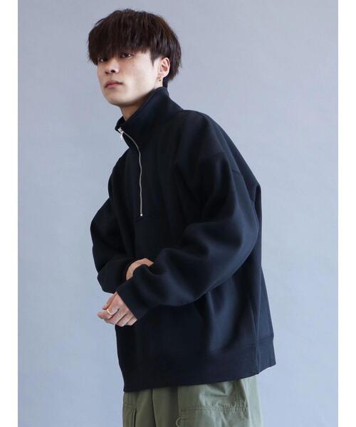 CRAFT STANDARD BOUTIQUE(クラフトスタンダードブティック)の「裏起毛ハーフZIPスウェット(スウェット・レディース・グレー系その他/アイボリー/ブラック/ブルー/ホワイト系その他・L/M/LL)」の14枚目の写真
