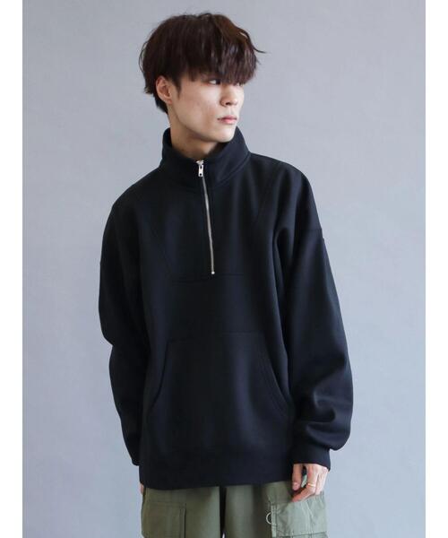 CRAFT STANDARD BOUTIQUE(クラフトスタンダードブティック)の「裏起毛ハーフZIPスウェット(スウェット・レディース・グレー系その他/アイボリー/ブラック/ブルー/ホワイト系その他・L/M/LL)」の10枚目の写真