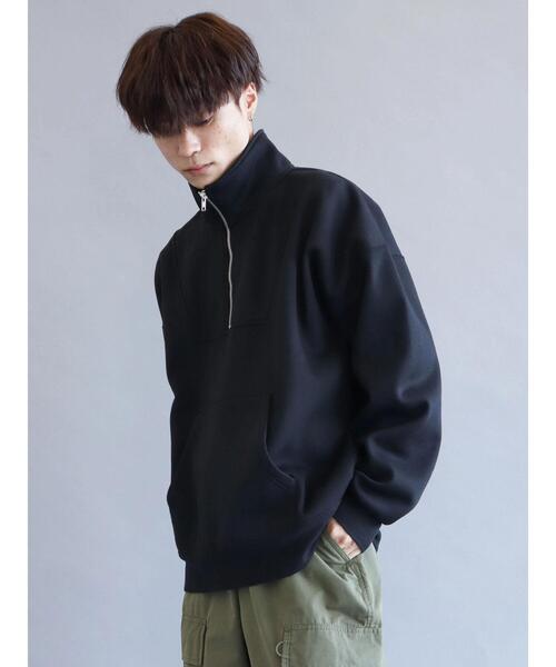 CRAFT STANDARD BOUTIQUE(クラフトスタンダードブティック)の「裏起毛ハーフZIPスウェット(スウェット・レディース・グレー系その他/アイボリー/ブラック/ブルー/ホワイト系その他・L/M/LL)」の6枚目の写真