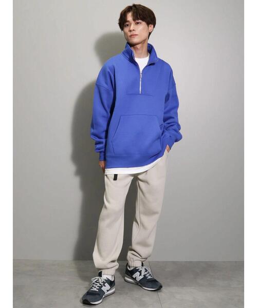 CRAFT STANDARD BOUTIQUE(クラフトスタンダードブティック)の「裏起毛ハーフZIPスウェット(スウェット・レディース・グレー系その他/アイボリー/ブラック/ブルー/ホワイト系その他・L/M/LL)」の16枚目の写真