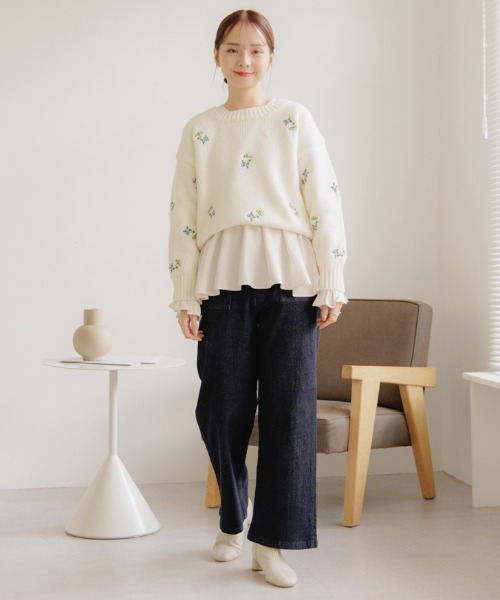 TODAYFUL - 【24ss】美品 ウィルフリー オーガンジーフラワーキャンディースリーブブラウス キャンディースリーブブラウス（シャツ/ブラウス）｜flower