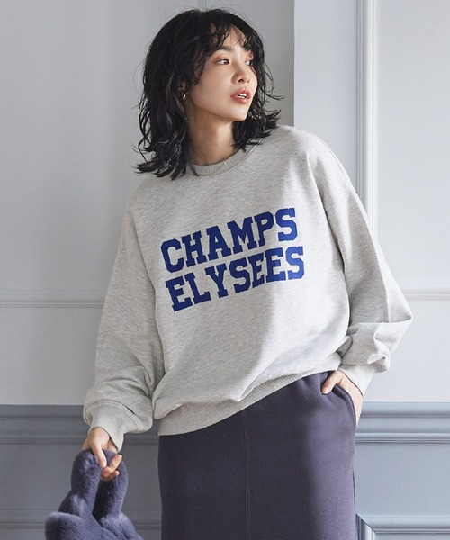 coca(coca)(コカ)の「アソートプリントロゴスウェット(スウェット・レディース・C/D/E/F/A/B/ホワイト/ピンク/ネイビー/グレー・M/L)」の5枚目の写真