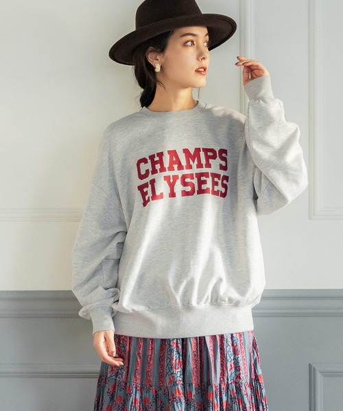 coca(coca)(コカ)の「アソートプリントロゴスウェット(スウェット・レディース・C/D/E/F/A/B/ホワイト/ピンク/ネイビー/グレー・M/L)」の6枚目の写真