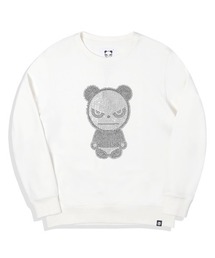 HIPANDA（ハイパンダ）の「HIPANDA メンズ ラインストーン クルーネック スウェットシャツ（スウェット）」