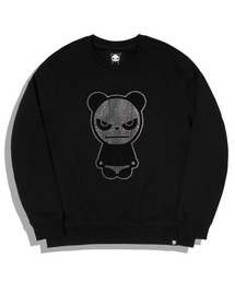 HIPANDA（ハイパンダ）の「HIPANDA メンズ ラインストーン クルーネック スウェットシャツ（スウェット）」