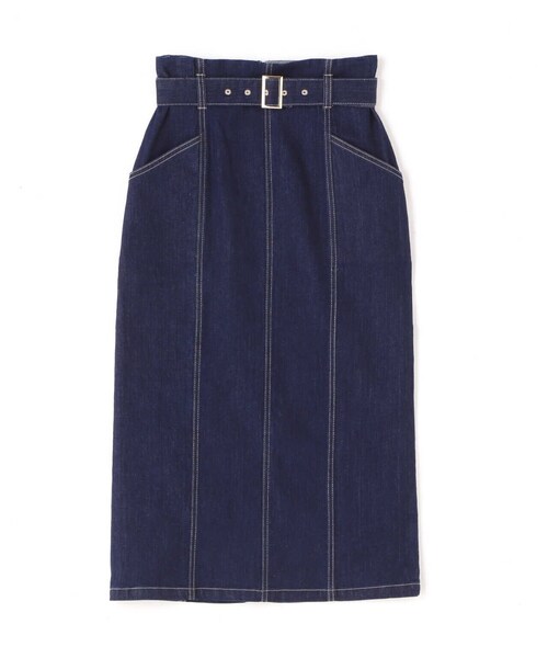 PROPORTION BODY DRESSING（プロポーションボディドレッシング）の「ベルト付きデニムタイトスカート / 1213120113（スカート・レディース・ブラック/ダークネイビー・X-SMALL/SMALL/MEDIUM）」の7枚目の写真