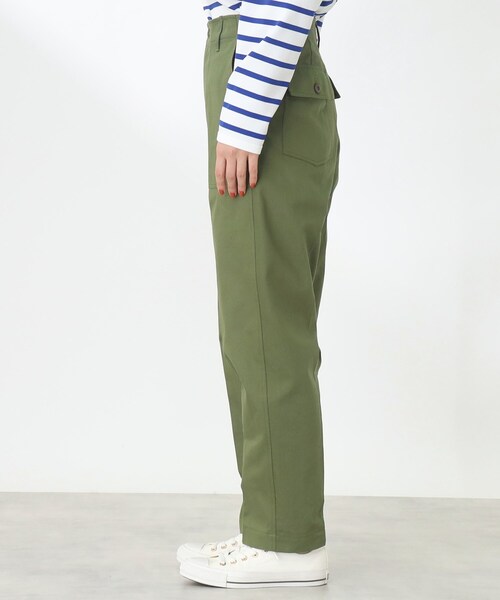 THE SHOP TK （ザ ショップ ティーケー ）の「◆ストレートシルエットベイカーパンツ（その他パンツ・レディース・レンガ/カーキ/オフホワイト・11/12/13）」の5枚目の写真