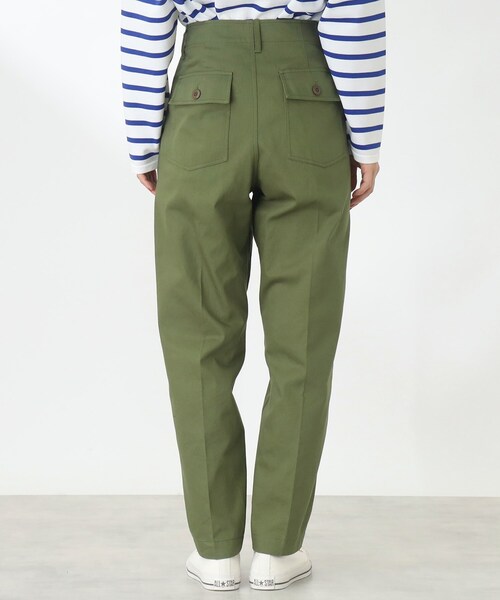 THE SHOP TK （ザ ショップ ティーケー ）の「◆ストレートシルエットベイカーパンツ（その他パンツ・レディース・レンガ/カーキ/オフホワイト・11/12/13）」の6枚目の写真
