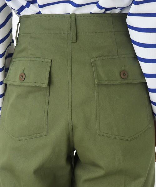 THE SHOP TK （ザ ショップ ティーケー ）の「◆ストレートシルエットベイカーパンツ（その他パンツ・レディース・レンガ/カーキ/オフホワイト・11/12/13）」の8枚目の写真