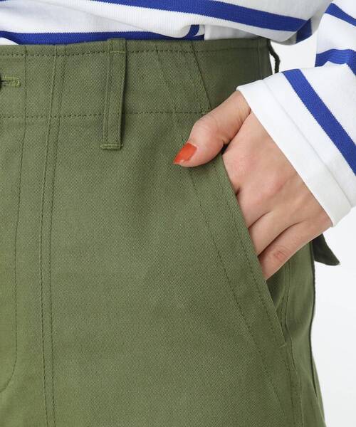 THE SHOP TK （ザ ショップ ティーケー ）の「◆ストレートシルエットベイカーパンツ（その他パンツ・レディース・レンガ/カーキ/オフホワイト・11/12/13）」の9枚目の写真