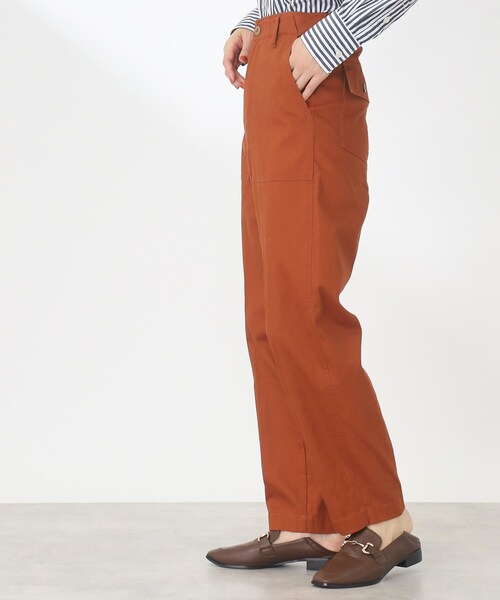 THE SHOP TK （ザ ショップ ティーケー ）の「◆ストレートシルエットベイカーパンツ（その他パンツ・レディース・レンガ/カーキ/オフホワイト・11/12/13）」の13枚目の写真