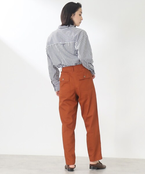 THE SHOP TK （ザ ショップ ティーケー ）の「◆ストレートシルエットベイカーパンツ（その他パンツ・レディース・レンガ/カーキ/オフホワイト・11/12/13）」の17枚目の写真