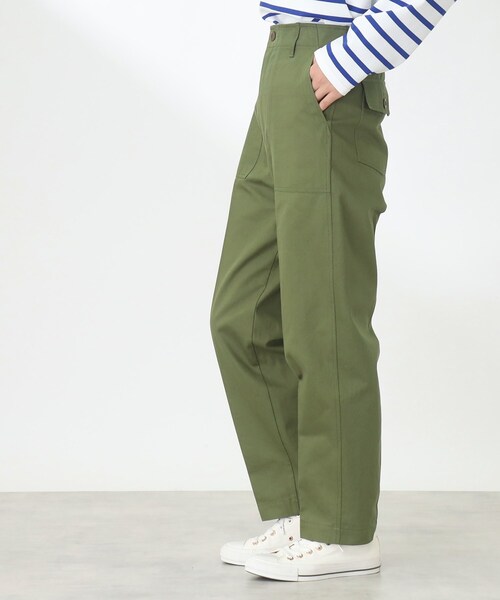 THE SHOP TK （ザ ショップ ティーケー ）の「◆ストレートシルエットベイカーパンツ（その他パンツ・レディース・レンガ/カーキ/オフホワイト・11/12/13）」の20枚目の写真