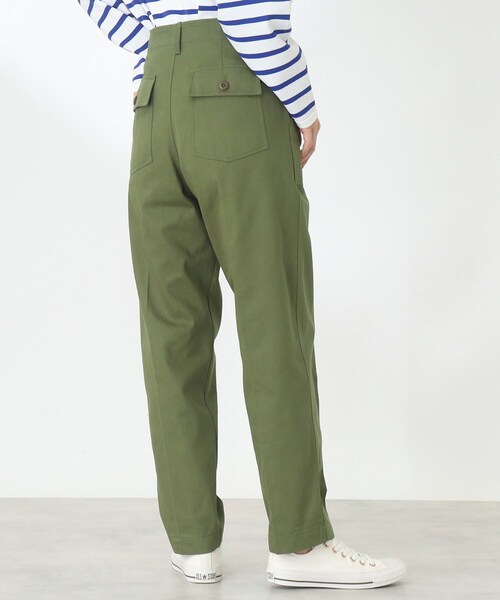 THE SHOP TK （ザ ショップ ティーケー ）の「◆ストレートシルエットベイカーパンツ（その他パンツ・レディース・レンガ/カーキ/オフホワイト・11/12/13）」の21枚目の写真