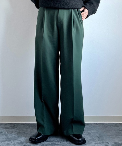 y/m(イム)の「カラーワイドパンツ(その他パンツ・メンズ・オフホワイト/マスタード/グリーン・XS/S/M/L/XL)」の12枚目の写真