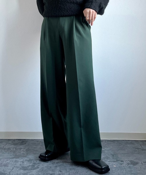 y/m(イム)の「カラーワイドパンツ(その他パンツ・メンズ・オフホワイト/マスタード/グリーン・XS/S/M/L/XL)」の14枚目の写真