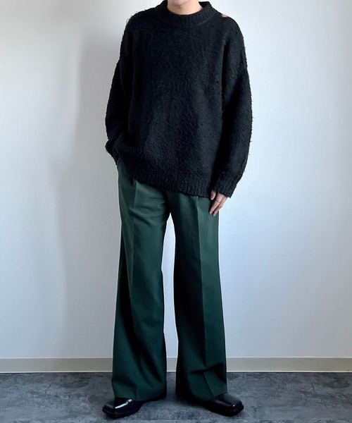 y/m(イム)の「カラーワイドパンツ(その他パンツ・メンズ・オフホワイト/マスタード/グリーン・XS/S/M/L/XL)」の11枚目の写真