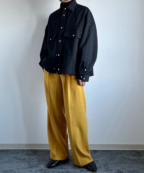 y/m(イム)の「カラーワイドパンツ(その他パンツ・メンズ・オフホワイト/マスタード/グリーン・XS/S/M/L/XL)」の17枚目の写真