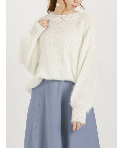 Te chichi（テチチ）の「前後2wayエアリーシャギーニット（ニット