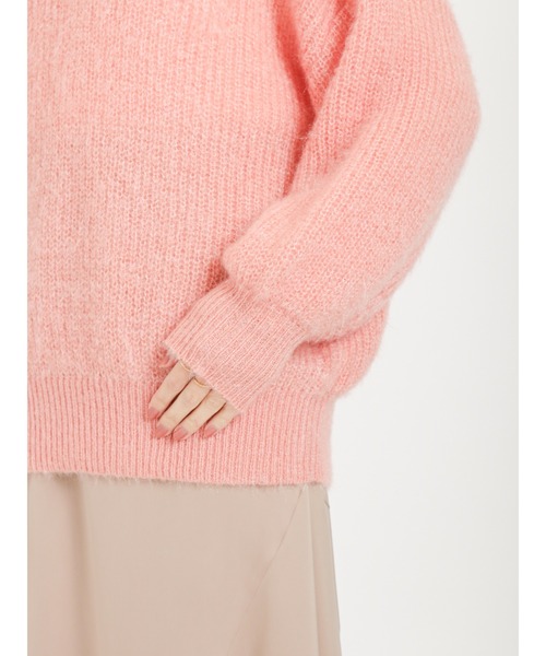 Te chichi（テチチ）の「前後2wayエアリーシャギーニット（ニット/セーター・レディース・オフホワイト/ピンク/グリーン・ﾌﾘ-）」の5枚目の写真